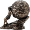 Sisyphus Rolling the Boulder Statue