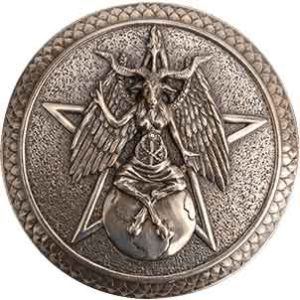 Bronze Baphomet Pentagram Trinket Box