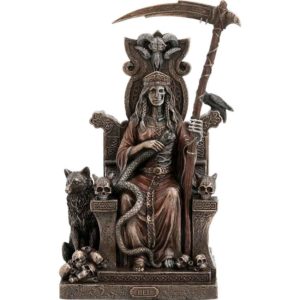 Enthroned Hel Statue