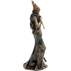 Goddess Hecate and Her Hounds Statue