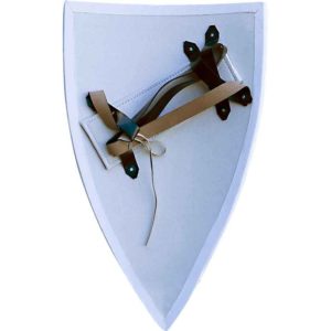 Large White Unpainted Shield