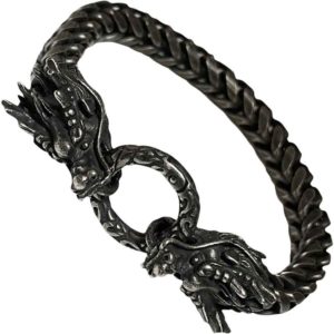 Stainless Steel Black Dragon Head Bracelet