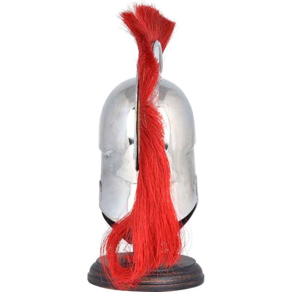 Mini Corinthian Helmet With Red Plume