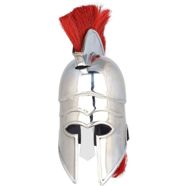 Mini Corinthian Helmet With Red Plume