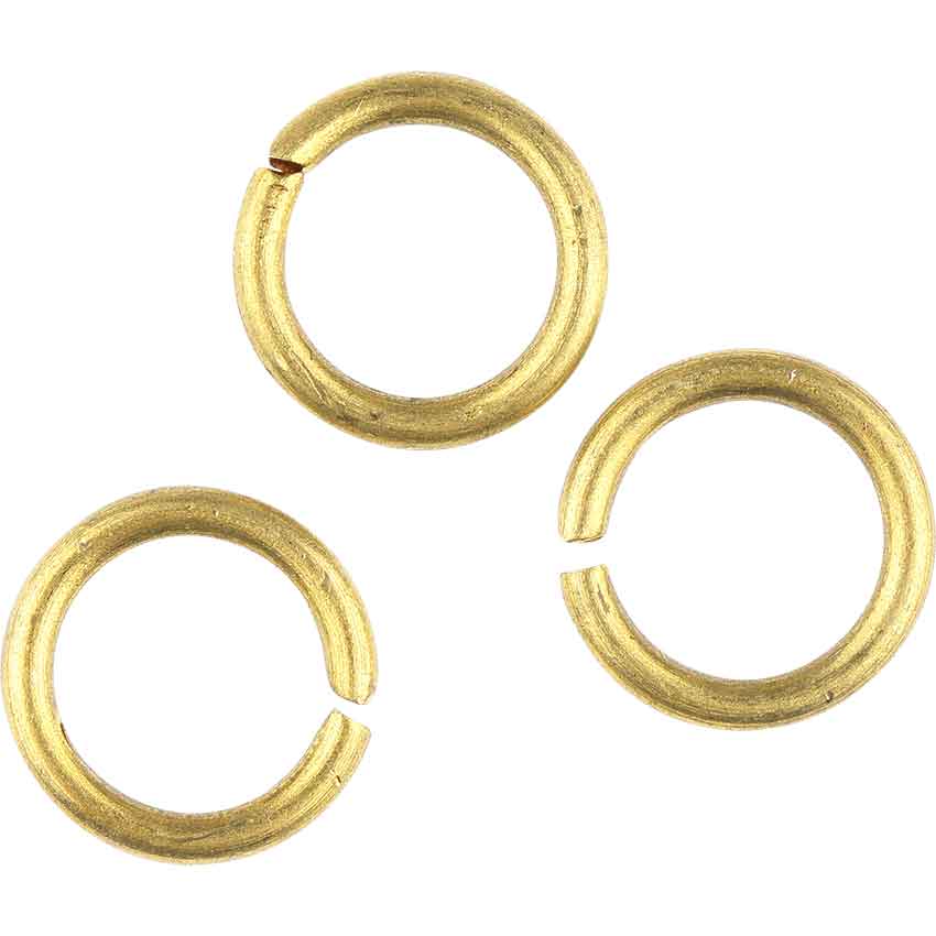 Brass Butted Chainmail Rings