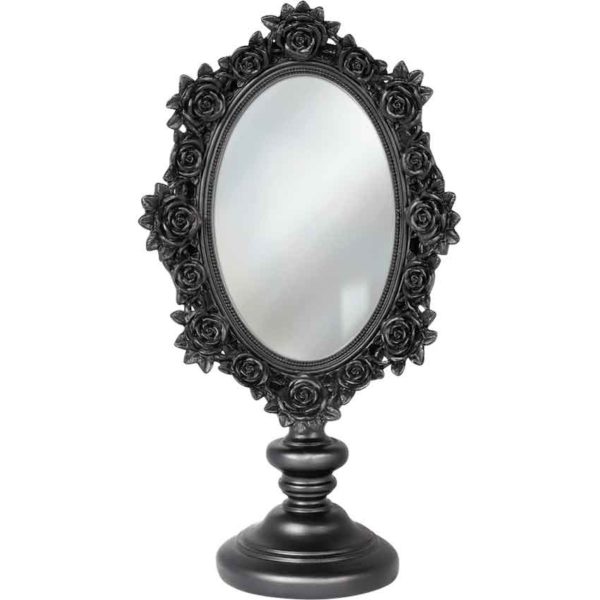 Black Rose Dressing Table Mirror