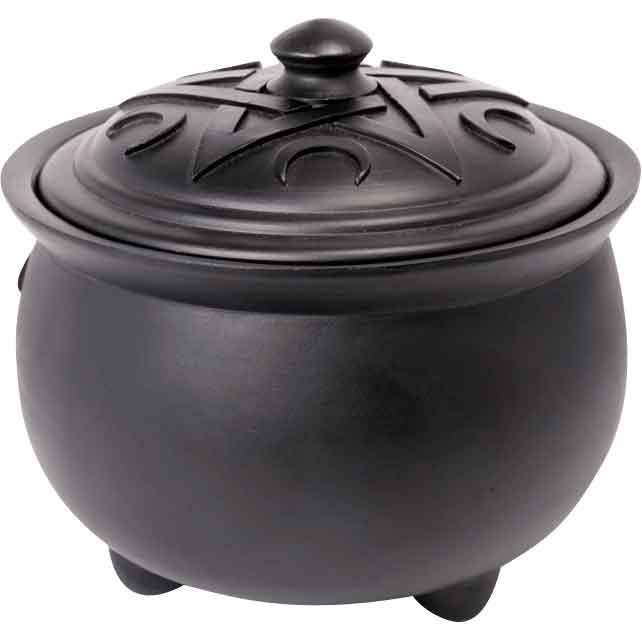 Triple Moon Cauldron Candle Holder