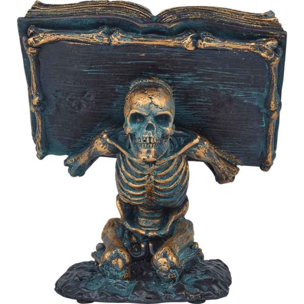 Skeletons Spell Book Statue
