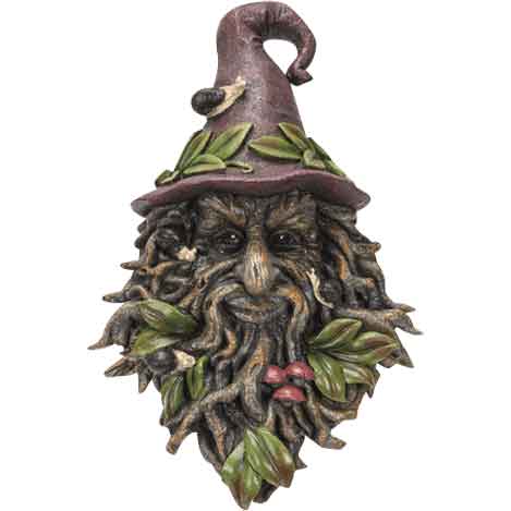 Greenman with a Hat Plaque