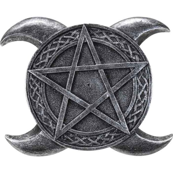 Triple Moon Pentacle Incense Burner