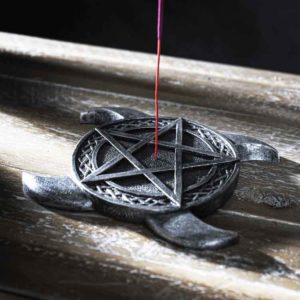 Triple Moon Pentacle Incense Burner