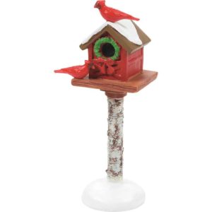 Cardinal Christmas Bird Feeder - Christmas Village Accessories by Department 56