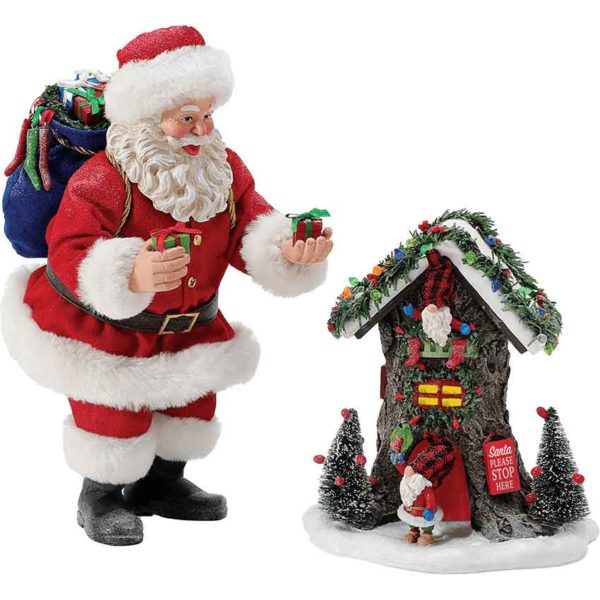 Gnomes for the Holiday - Santa Figurine by Possible Dreams