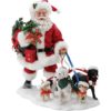 Dog Gone Good Time - Santa and His Pets Figurine by Possible Dreams
