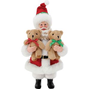 Grin and Bear It - Santa Figurine by Possible Dreams