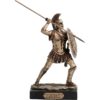 Spartan Warrior with Spear and Shield Statue