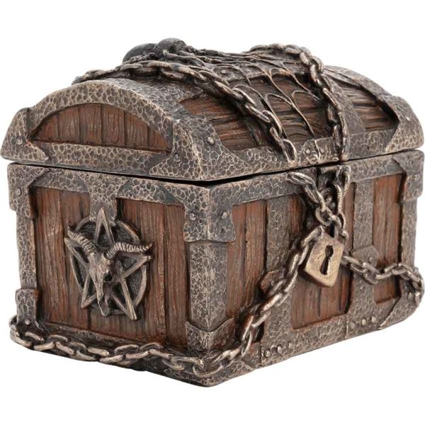 Chained Pentagram Chest Trinket Box