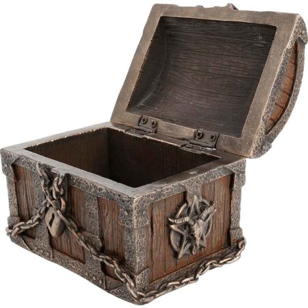 Chained Pentagram Chest Trinket Box