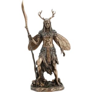 Winged Elven Druid Statue