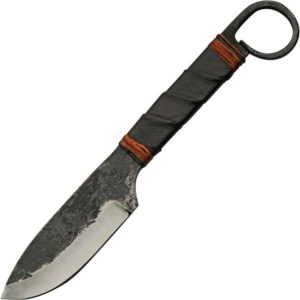 Hammered Steel Drop Point Knife