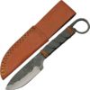 Hammered Steel Drop Point Knife