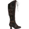 Womens Steampunk Boots with Pouch