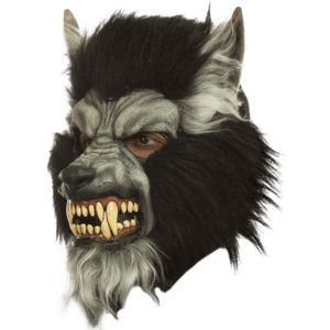 Gray Howling Wolf Mask