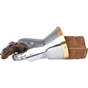 Steel Gauntlets with Leather Gloves