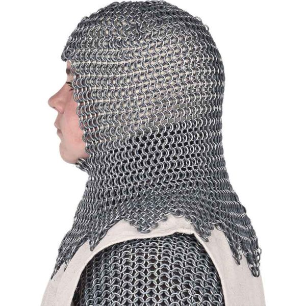 Aluminum and Rubber Chainmail Coif