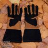 Black Leather Swordsman Gloves