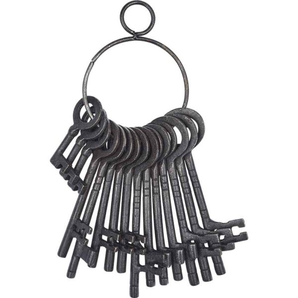 Antiqued Dungeon Keys - Set of 15