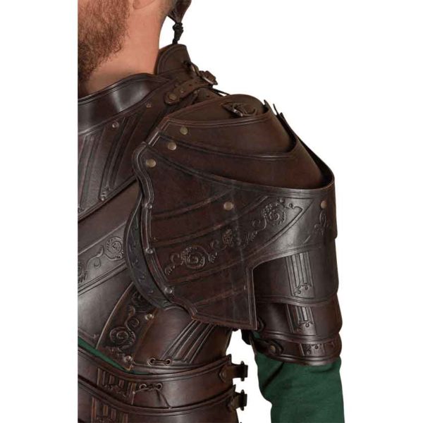 Lancelot Leather Pauldrons