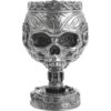 Pewter Steampunk Skull Votive Candle Holder