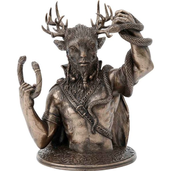 Celtic Cernunnos Bust Statue