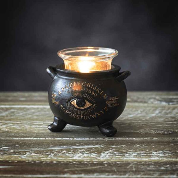 Ouija Cauldron Votive Candle Holder