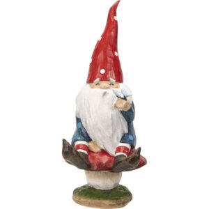 Gnome on Toadstool Statue