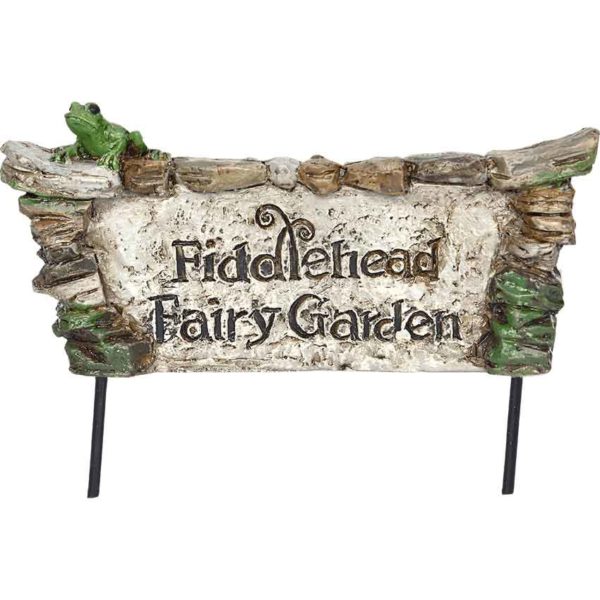 Fiddlehead Fairy Garden Sign
