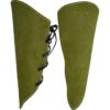 Vryla Split Leather Bracers - Green