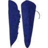 Vryla Split Leather Bracers - Blue