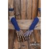 Vryla Split Leather Bracers - Blue
