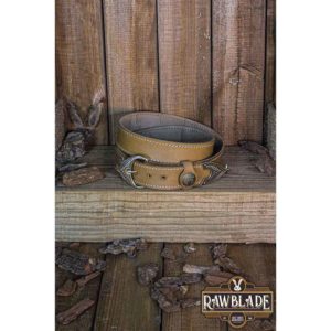 Hrothgar Ornate Viking Belt - Light Brown