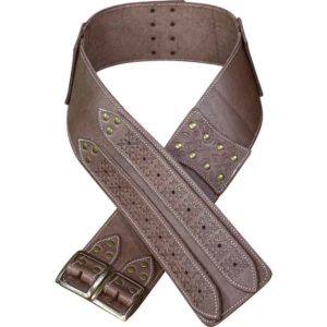 Lombard Wide Belt - Brown