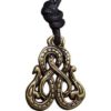 Double-Headed Viking Snake Necklace - Gold