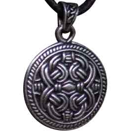 Celtic Cross with Knot Necklace - Silver