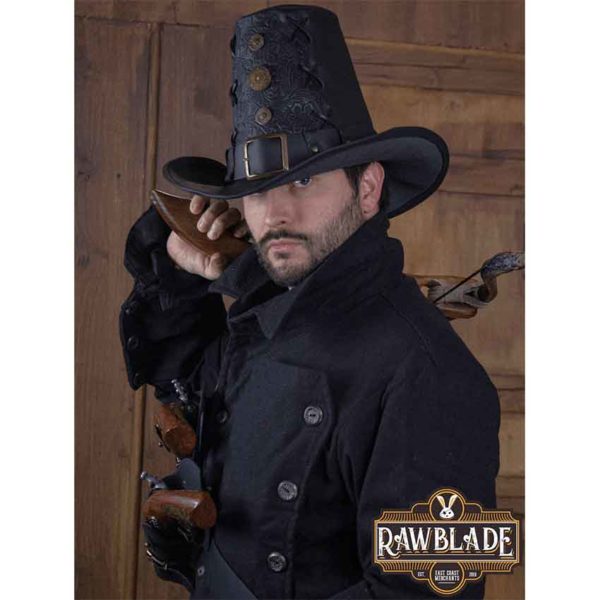 Johann Deluxe Witch Hunter Hat - Black