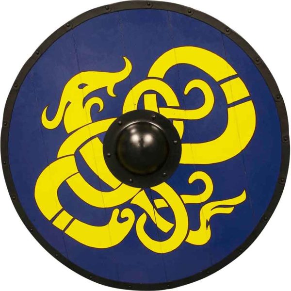 Wooden Viking Dragon Shield