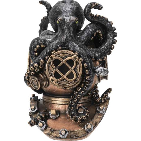 Kraken Diving Helmet Incense Burner