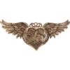 Steampunk Winged Heart Plaque