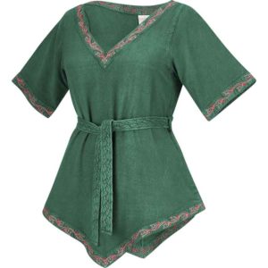 Torvi Womens Viking Tunic - Green Jade
