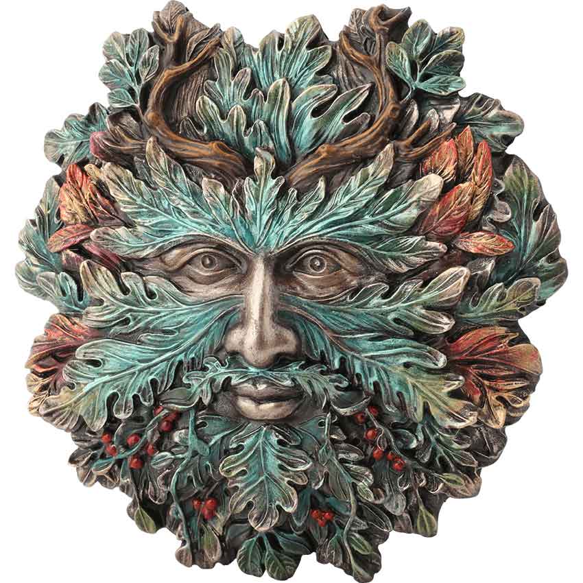 Winter Solstice Greenman Wall Plaque - Image 2